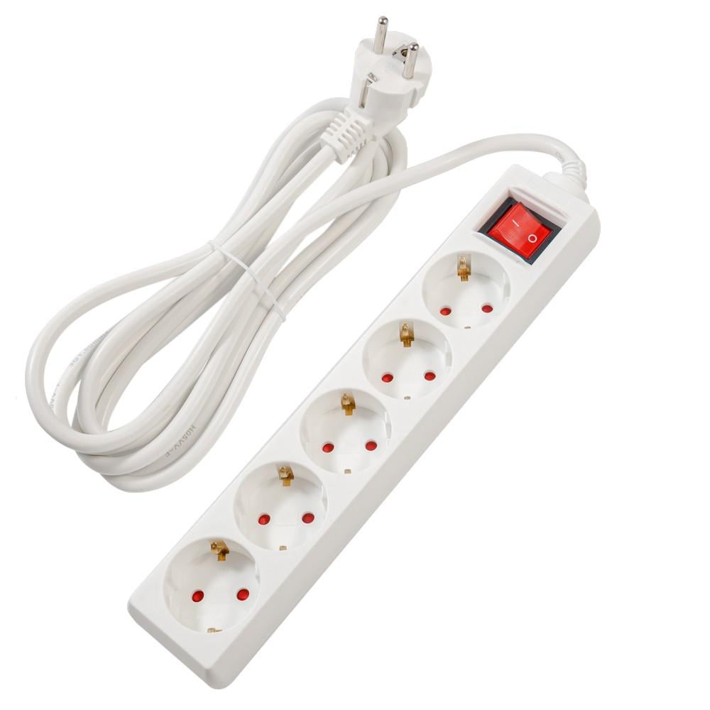 Prelungitor SPACER PP-5-30 5 Prize Schuko 2xUSB 3m Alb - imagine 2