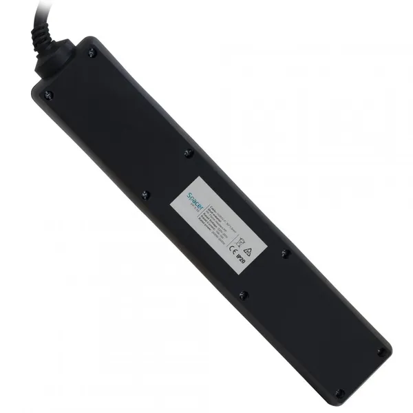 Prelungitor SPACER PP-5-18 v2 5 Prize Schuko 1.8m Negru - imagine 2
