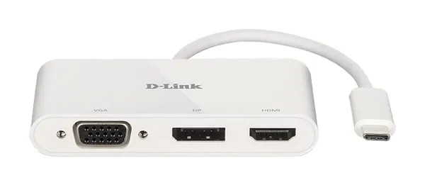 Hub USB D-LINK DUB-V310 3-in-1 USB-C HDMI VGA DisplayPort - imagine 2