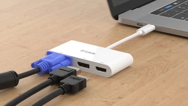 Hub USB D-LINK DUB-V310 3-in-1 USB-C HDMI VGA DisplayPort - imagine 4