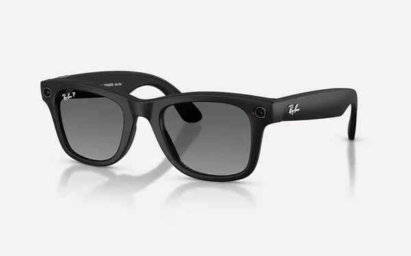Ochelari Smart RAYBAN Meta Wayfarer Gen 2 High Bridge Fit Negru Mat Polar
