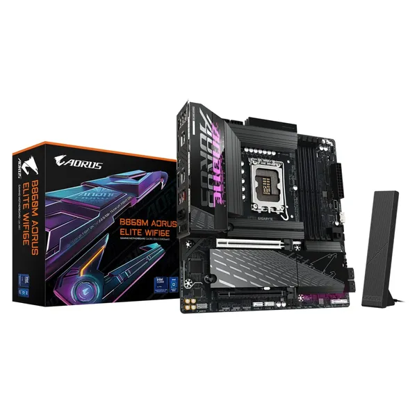Placă de bază GIGABYTE B860M AORUS ELITE WIFI6E LGA1851 mATX