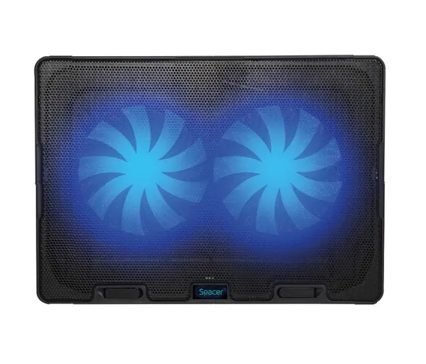 Stand Notebook SPACER SPNS-Gaming-2F 17" Negru - imagine 2