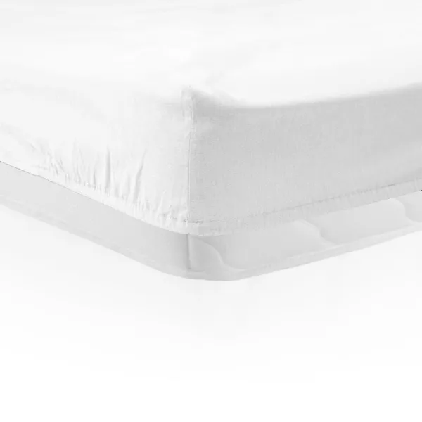 Cearceaf Pat cu Elastic 140x200 cm Alb