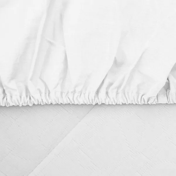 Cearceaf Pat cu Elastic 140x200 cm Alb