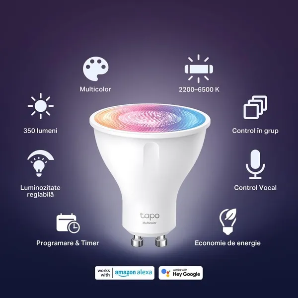 BEC LED wireless TP-LINK - Tapo L630 2.9W Alb - imagine 6