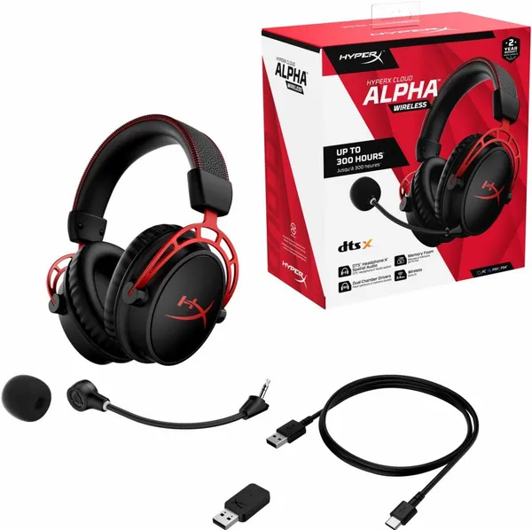 Căști Gaming HP HYPERX Cloud Alpha Wireless Negru 4P5D4AA - imagine 2