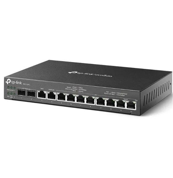 Router TP-LINK Omada ER7212PC Gigabit VPN PoE+ 110W - imagine 3