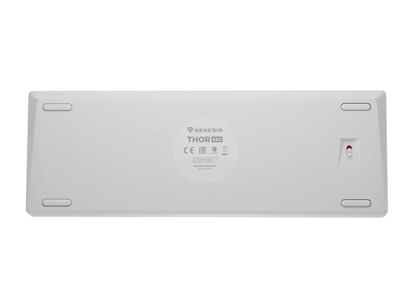 Tastatură GENESIS Thor 660 G2 Wireless Mecanică RGB Alb - imagine 3