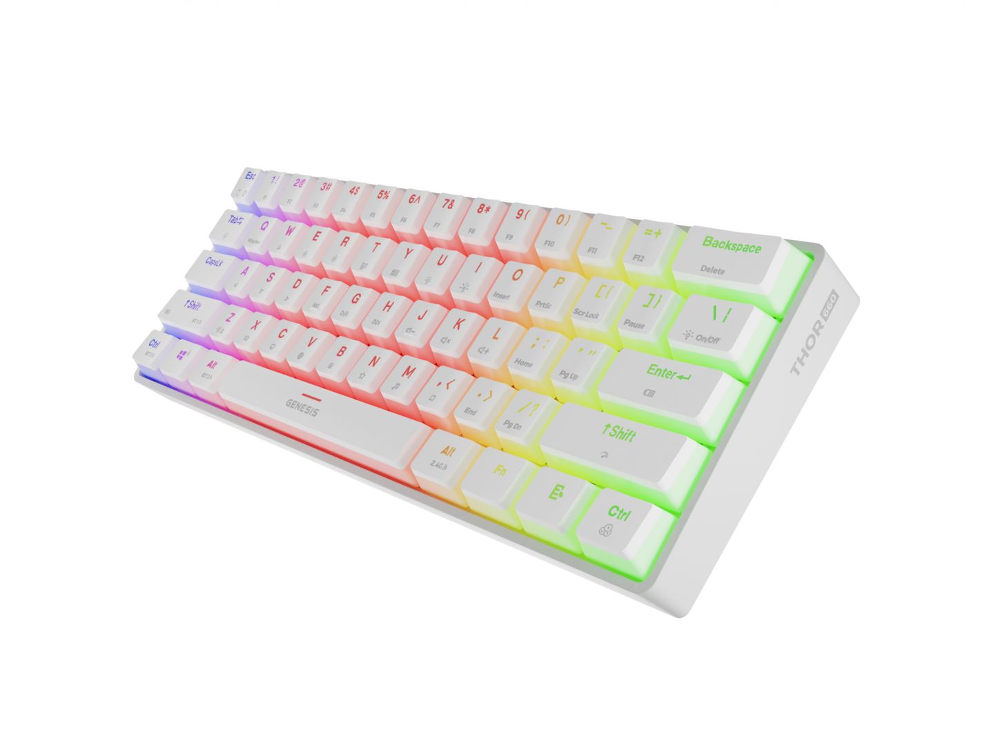 Tastatură GENESIS Thor 660 G2 Wireless Mecanică RGB Alb - imagine 7