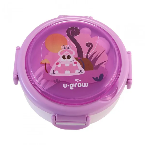 Caserolă Termică U-GROW Mov cu Linguriță și Furculiță - imagine 2