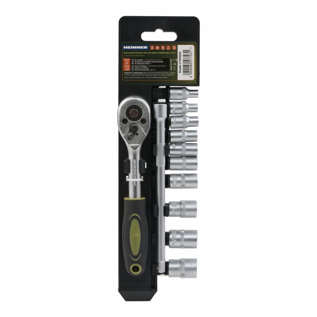 Trusă chei HEINNER HR SET 12 Piese 1/4" CR-V