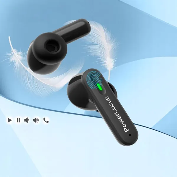Căști POWERLOCUS Fit True Wireless ANC Negru - imagine 4