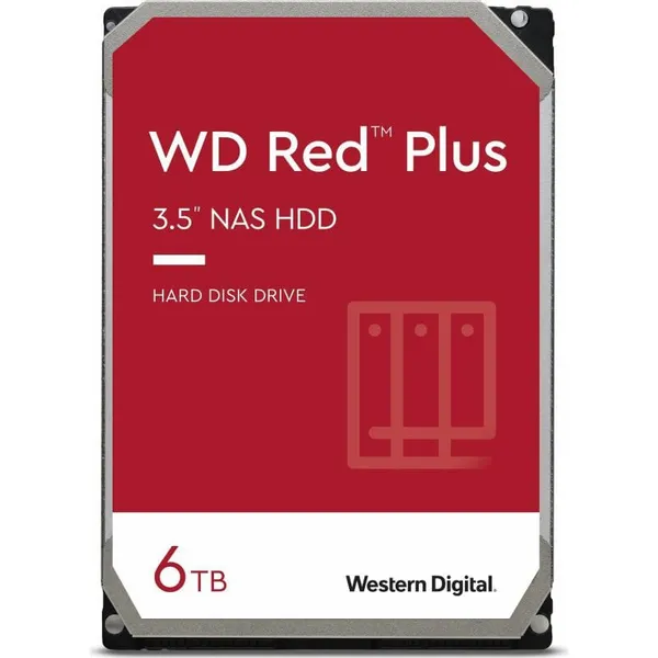 HDD Intern WD Red Plus WD60EFPX 6TB 5400 RPM SATA 3 - imagine 2