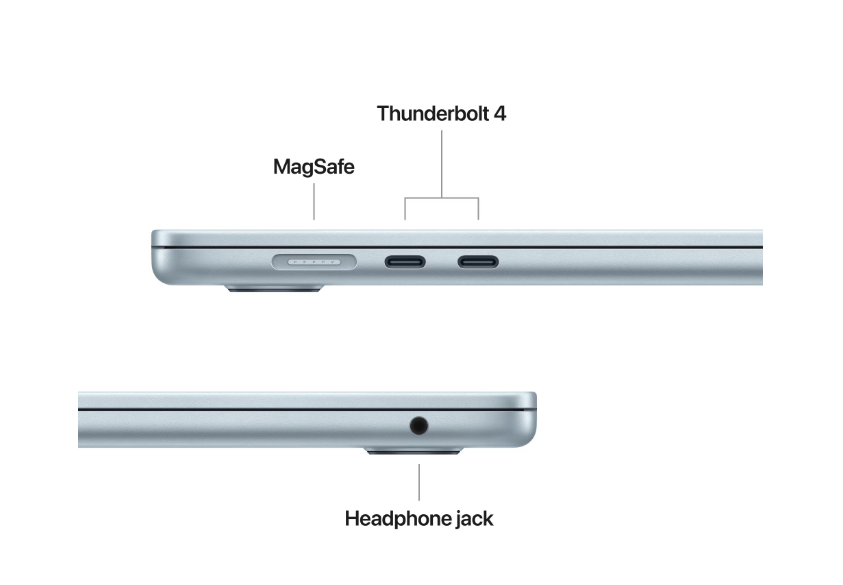 Laptop APPLE MacBook Air 15.3" M4 24GB 512GB Sky Blue 2025 - imagine 3