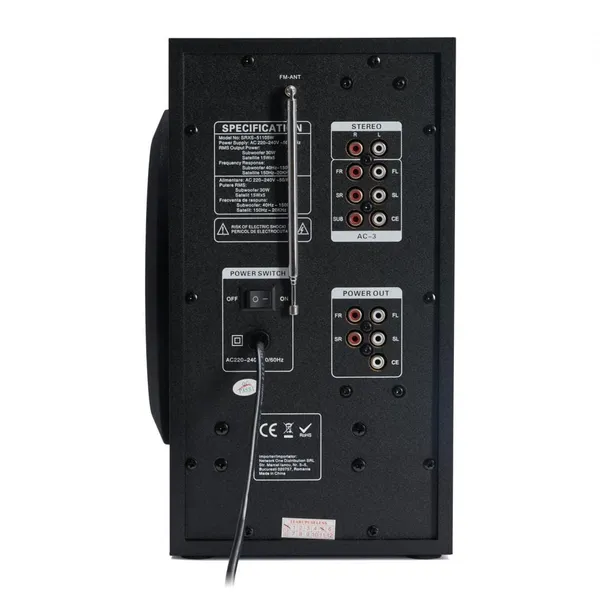 Sistem Audio SERIOUX SoundRise 51105W 5.1 105W RMS Bluetooth Negru - imagine 4