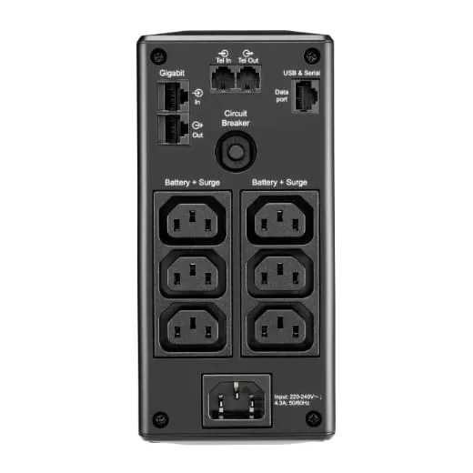 UPS APC Back-UPS BR900MI Line Interactive Mini Tower AVR LCD - imagine 4