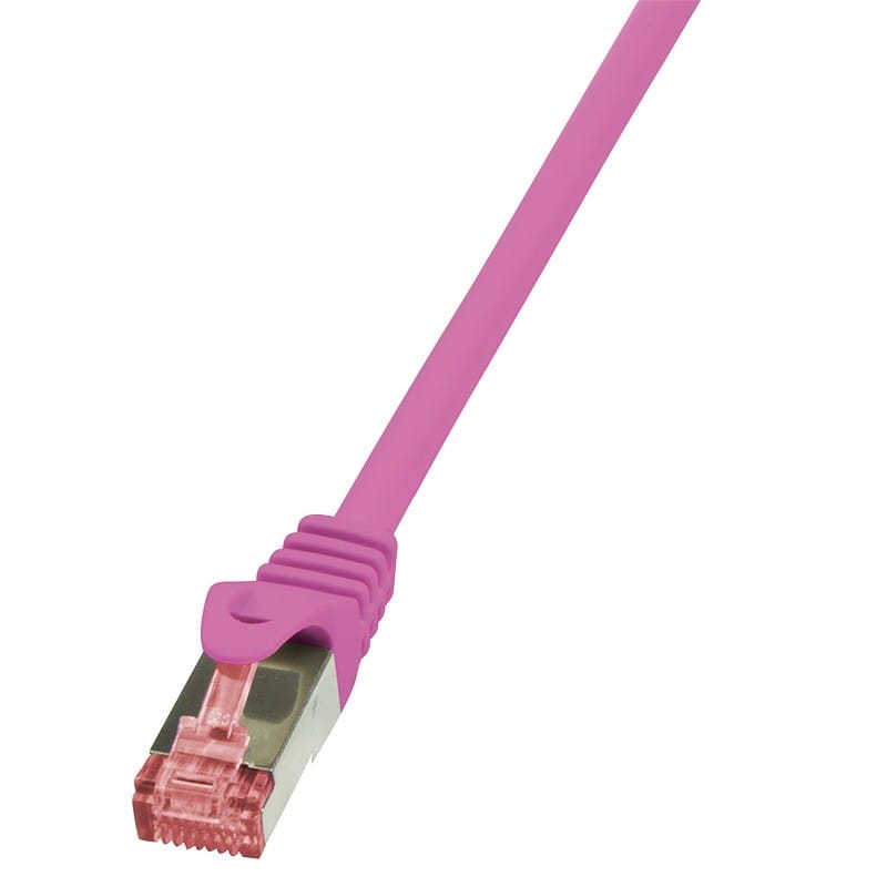 Cablu Patch Cord LOGILINK Cat6 5m S/FTP Roz CQ2079S