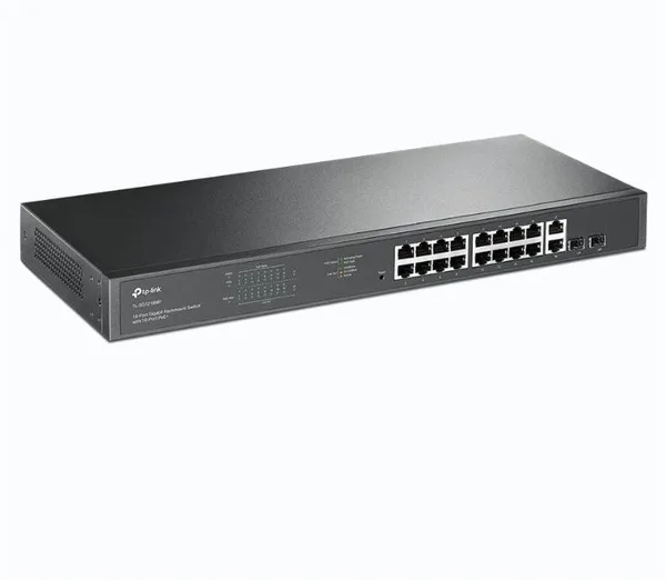 Switch TP-LINK TL-SG1218MP 18 Porturi Gigabit Carcasă Metal - imagine 3
