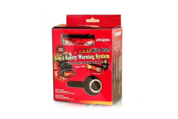 Semnalizator PEGAS F21-BCS-B cu Sonerie 9 LED Negru