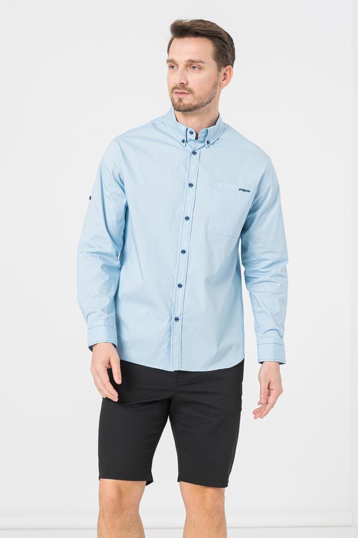 Cămașă Casual Bărbați Light Blue XL