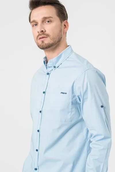 Cămașă Casual Bărbați Light Blue XL - imagine 5