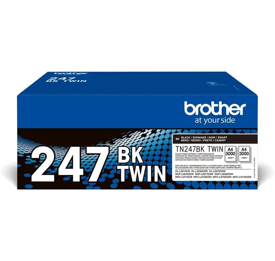 Toner BROTHER TN247BKTWIN Dual-Pack Negru 3000 Pagini