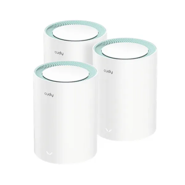 Router Wireless CUDY M1500 WiFi 6 Mesh Dual Band, 3 Unități