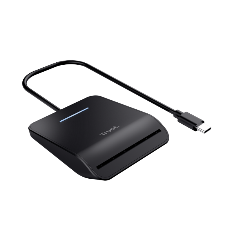 Cititor Smartcard TRUST Primo USB-C 2.0 Negru TR-26061