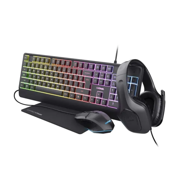 Kit Gaming TRUST GXT 792 Quadrox 4-in-1 Negru