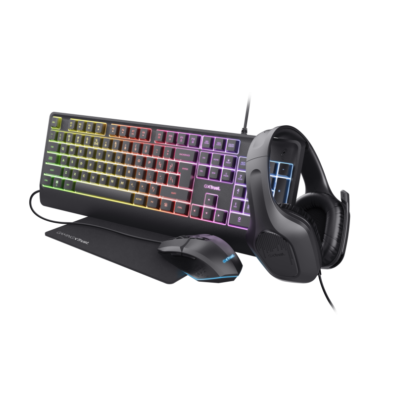 Kit Gaming TRUST GXT 792 Quadrox 4-in-1 Negru
