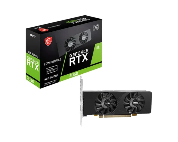 Placă video MSI GeForce RTX 3050 LP E 6G OC 6GB GDDR6