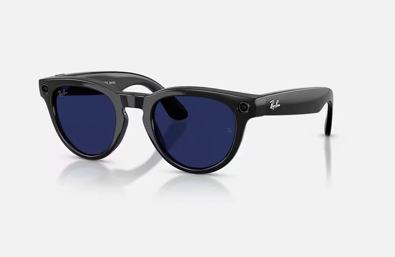 Ochelari Smart RAY-BAN Meta HEADLINER Low Bridge Fit Negru Lucios Transitions Gen 2 - imagine 2