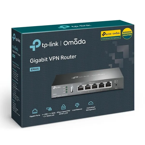 Router TP-LINK ER605 Omada Gigabit VPN V2 - imagine 9