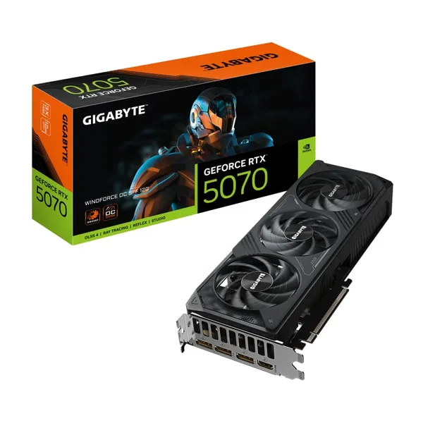 Placă Video GIGABYTE RTX 5070 WINDFORCE OC SFF 12GB GDDR7