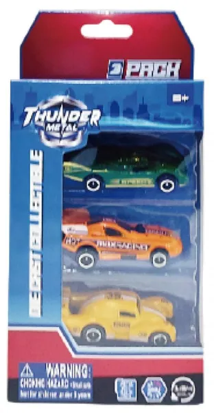 Set Mașinuțe Curse CEVODLE Die Cast Scară 1/64 3 Bucăți - imagine 4