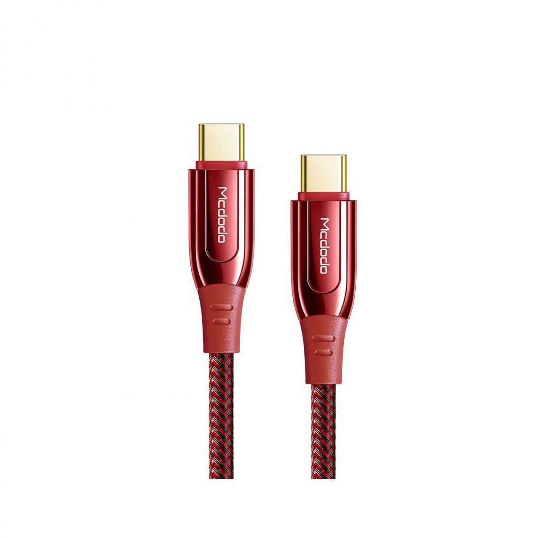 Cablu de Încărcare MCDODO CA-8121 Type-C la Type-C 100W Roșu