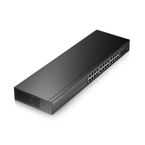 Switch ZYXEL GS1900-24-EU0102F 24 Porturi Gigabit 2 SFP Negru