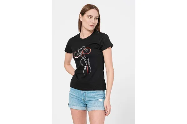 T-shirt Casual Femei Negru XS