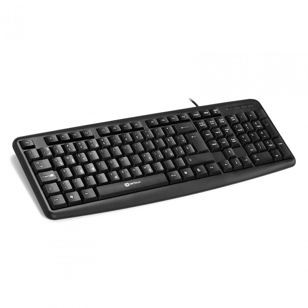 Tastatură SERIOUX 9400 Cu fir Layout RO Neagră