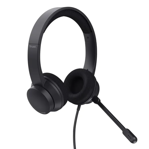 Căști Audio TRUST Ayda USB-ENC Noise Cancelling Negru TR-25089