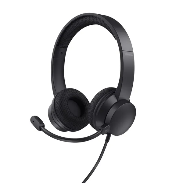 Căști Audio TRUST Ayda USB-ENC Noise Cancelling Negru TR-25089 - imagine 2