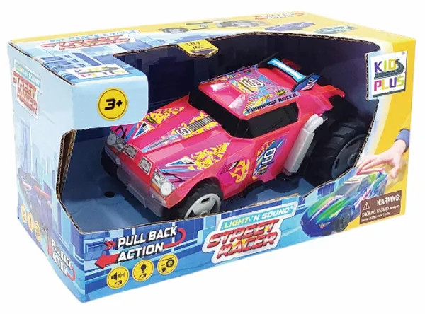 Mașinuță CEVODLE Pullback Racer Scară 1/24 cu Lumini și Sunete - imagine 6