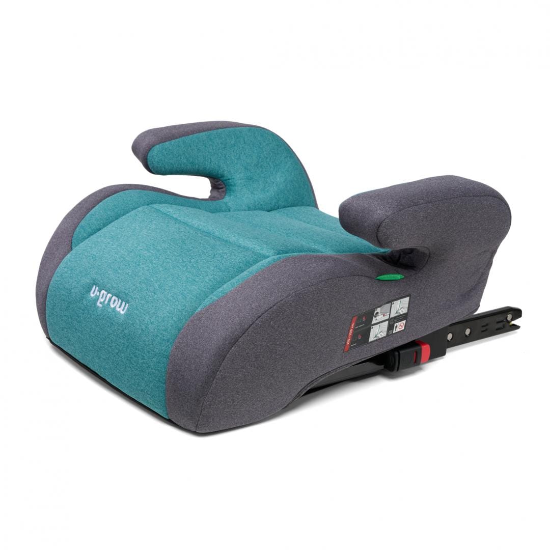 Înălțător Auto U-GROW 125-150 cm R129 ISOFIX Verde/Gri