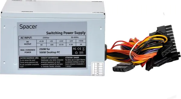 Sursă PC SPACER SPS-ATX-500 250W ATX - imagine 2