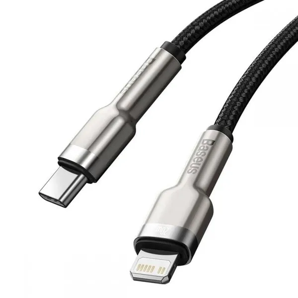 Cablu Alimentare și Date BASEUS Cafule Metal 2m Negru CATLJK-B01 - imagine 2