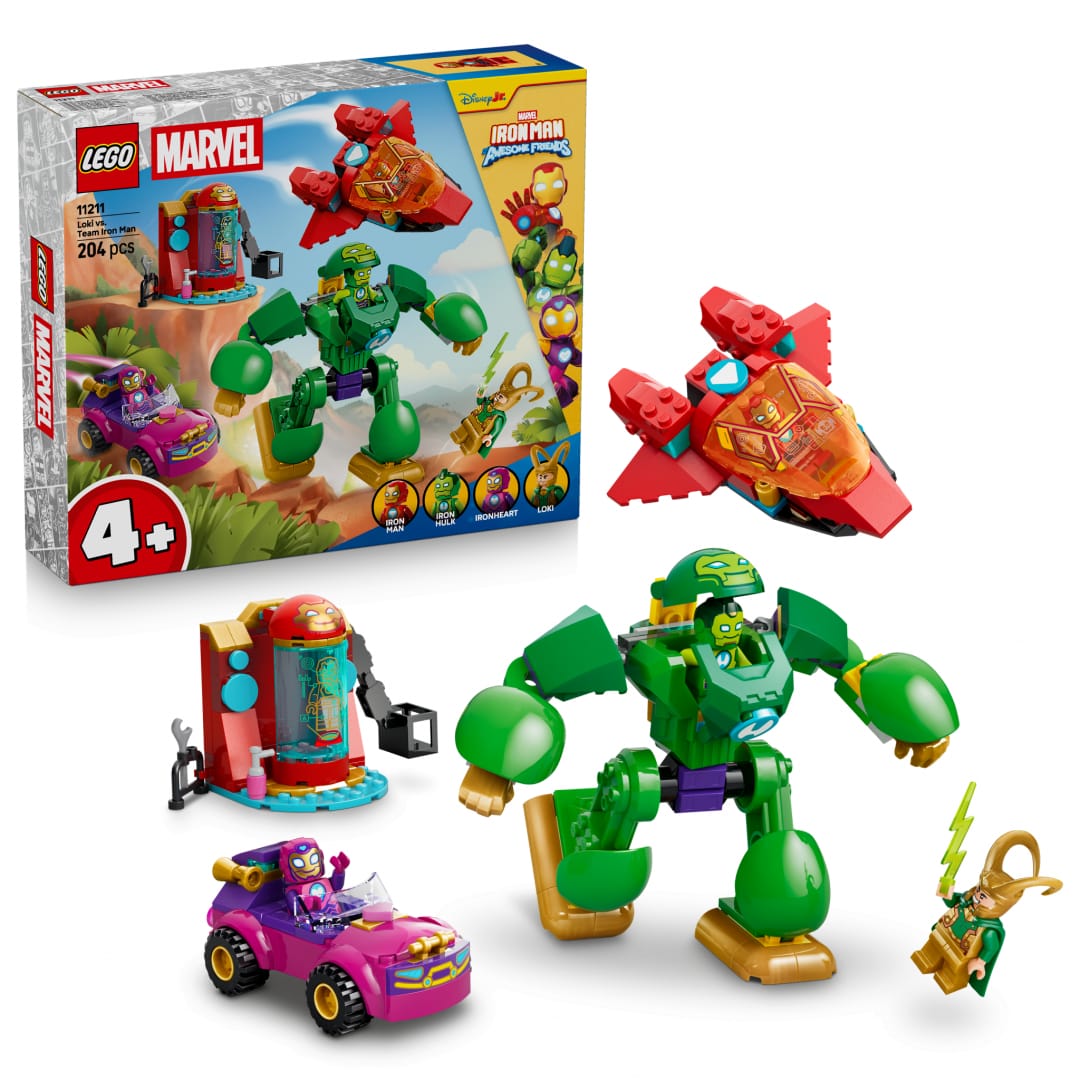 Set Construcție LEGO Loki vs Echipa lui Iron Man