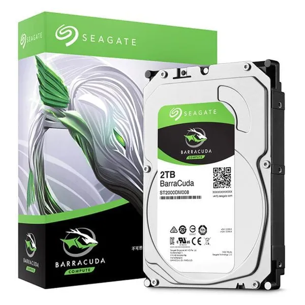 HDD intern SEAGATE BarraCuda 2TB SATA-III 7200rpm 256MB ST2000DM008