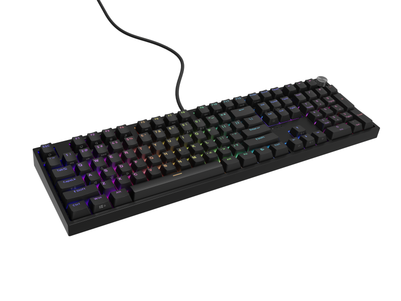 Tastatură GENESIS Thor 404 RGB Mecanică Gateron Yellow Pro Negru