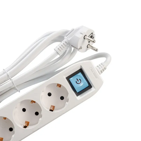 Prelungitor SPACER 3 Prize Schuko USB Type-C 3m Gri-Alb - imagine 2